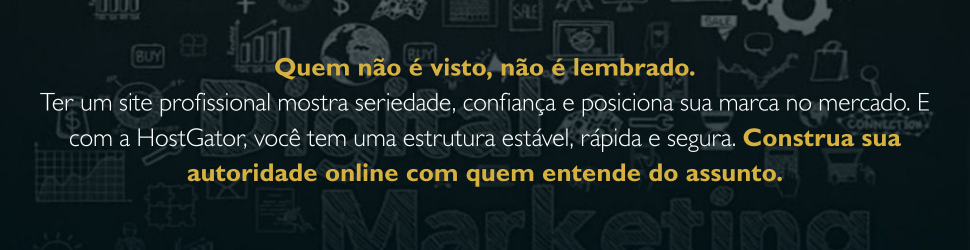 Quem não é visto, não é lembrado. Ter um site profissional mostra seriedade, confiança e posiciona sua marca no mercado. E com a HostGator, você tem uma estrutura estável, rápida e segura. Constru (1)